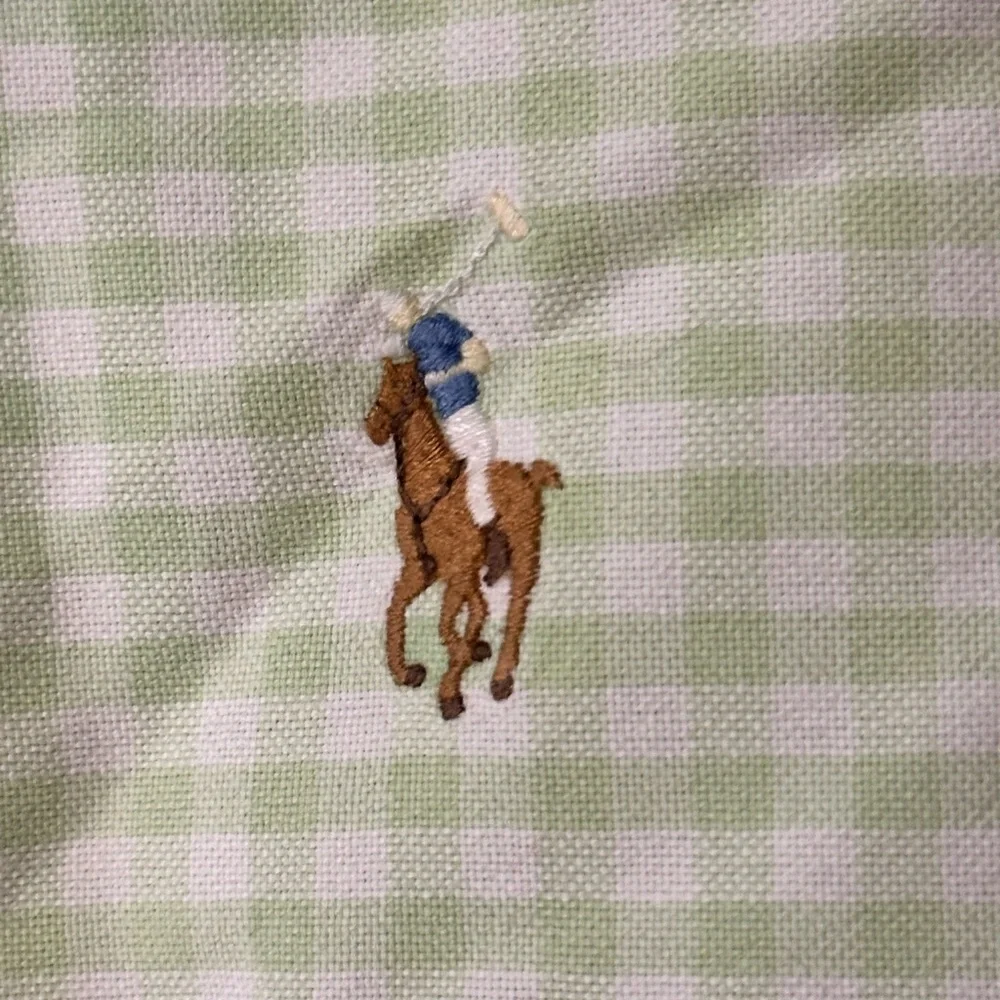 Ralph Lauren Light Green Gingham Shirt Aize XL